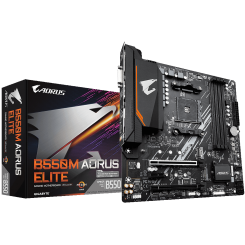 Уценка материнская плата Gigabyte B550M AORUS ELITE (sAM4, AMD B550) (Повреждена упаковка, 724466)