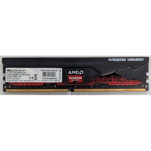 Купить Озу AMD DDR4 16GB 2666Mhz Radeon R7 Performance (R7S416G2606U2S) (Восстановлено продавцом, 724484) с проверкой совместимости: обзор, характеристики, цена в Киеве, Днепре, Одессе, Харькове, Украине | интернет-магазин TELEMART.UA фото