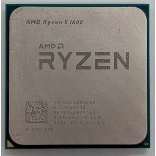 Процесор AMD Ryzen 5 1600 3.2(3.6)GHz sAM4 Tray (YD1600BBM6IAE) (Відновлено продавцем, 724488) купити з перевіркою сумісності: огляд, характеристики, ціна у Києві, Львові, Вінниці, Хмельницькому, Івано-Франківську, Україні | інтернет-магазин TELEMART.UA фото