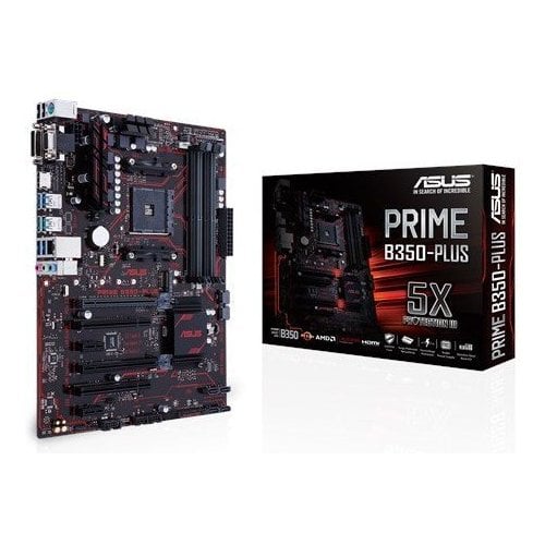 Купить Материнская плата Asus PRIME B350-PLUS (sAM4, AMD B350) (Восстановлено продавцом, 724504) с проверкой совместимости: обзор, характеристики, цена в Киеве, Днепре, Одессе, Харькове, Украине | интернет-магазин TELEMART.UA фото