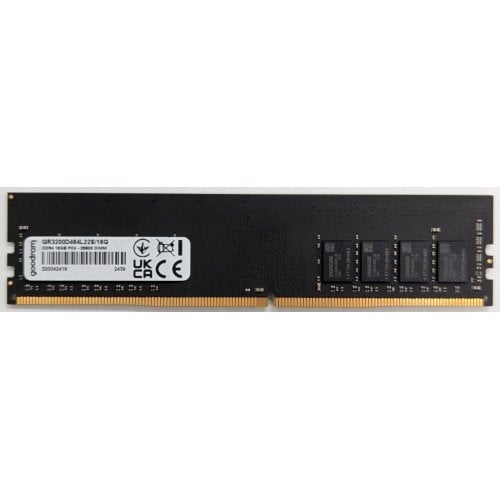 Озп GoodRAM DDR4 16GB 3200Mhz (GR3200D464L22S/16G) (Відновлено продавцем, 724578) купити з перевіркою сумісності: огляд, характеристики, ціна у Києві, Львові, Вінниці, Хмельницькому, Івано-Франківську, Україні | інтернет-магазин TELEMART.UA фото