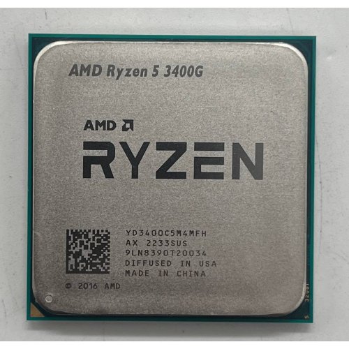 Купить Процессор AMD Ryzen 5 3400G 3.7(4.2)GHz 4MB sAM4 Tray (YD3400C5M4MFH) (Восстановлено продавцом, 724586) с проверкой совместимости: обзор, характеристики, цена в Киеве, Днепре, Одессе, Харькове, Украине | интернет-магазин TELEMART.UA фото