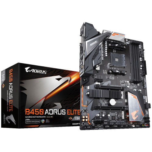 Купить Материнская плата Gigabyte B450 AORUS ELITE (sAM4, AMD B450) (Восстановлено продавцом, 724864) с проверкой совместимости: обзор, характеристики, цена в Киеве, Днепре, Одессе, Харькове, Украине | интернет-магазин TELEMART.UA фото