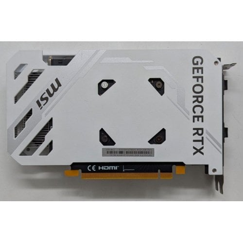 Купить Видеокарта MSI GeForce RTX 4060 VENTUS 2X WHITE OC 8192MB (RTX 4060 VENTUS 2X WHITE 8G OC) (Восстановлено продавцом, 724873) с проверкой совместимости: обзор, характеристики, цена в Киеве, Днепре, Одессе, Харькове, Украине | интернет-магазин TELEMART.UA фото