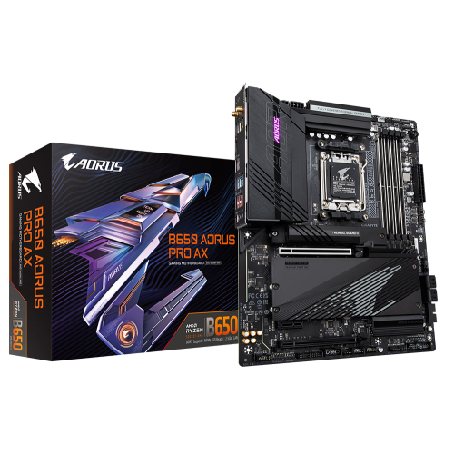 Уцінка материнська плата Gigabyte B650 AORUS PRO AX (sAM5, AMD B650) (Сліди використання, 724969) купити з перевіркою сумісності: огляд, характеристики, ціна у Києві, Львові, Вінниці, Хмельницькому, Івано-Франківську, Україні | інтернет-магазин TELEMART.UA фото