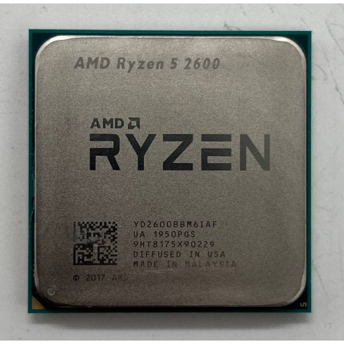 Процесор AMD Ryzen 5 2600 3.4(3.9)GHz 16MB sAM4 Tray (YD2600BBM6IAF) (Відновлено продавцем, 724973) купити з перевіркою сумісності: огляд, характеристики, ціна у Києві, Львові, Вінниці, Хмельницькому, Івано-Франківську, Україні | інтернет-магазин TELEMART.UA фото