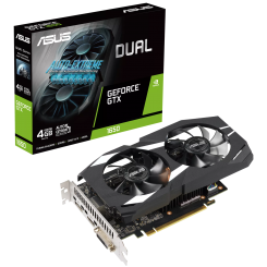 Видеокарта Asus GeForce GTX 1650 Dual 4096MB (DUAL-GTX1650-4GD6-P) (Восстановлено продавцом, 724980)