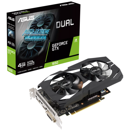 Купить Видеокарта Asus GeForce GTX 1650 Dual 4096MB (DUAL-GTX1650-4GD6-P) (Восстановлено продавцом, 724980) с проверкой совместимости: обзор, характеристики, цена в Киеве, Днепре, Одессе, Харькове, Украине | интернет-магазин TELEMART.UA фото