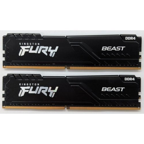 Купить Озу Kingston DDR4 16GB (2x8GB) 3200Mhz FURY Beast Black (KF432C16BBK2/16) (Восстановлено продавцом, 725013) с проверкой совместимости: обзор, характеристики, цена в Киеве, Днепре, Одессе, Харькове, Украине | интернет-магазин TELEMART.UA фото