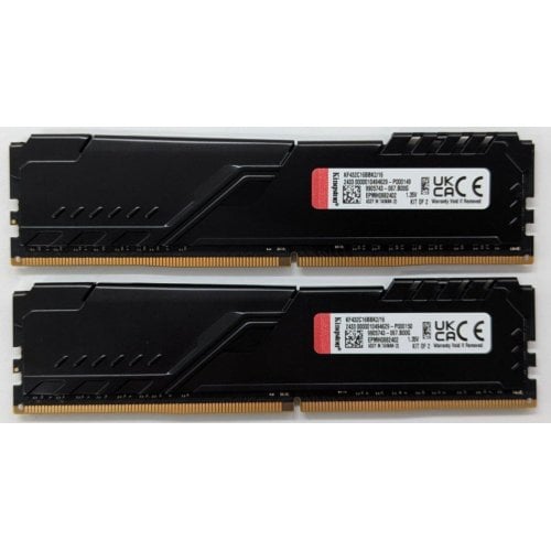 Купить Озу Kingston DDR4 16GB (2x8GB) 3200Mhz FURY Beast Black (KF432C16BBK2/16) (Восстановлено продавцом, 725013) с проверкой совместимости: обзор, характеристики, цена в Киеве, Днепре, Одессе, Харькове, Украине | интернет-магазин TELEMART.UA фото