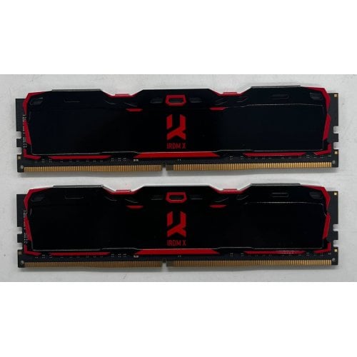 Купить Озу GoodRAM DDR4 16GB (2x8GB) 3200Mhz Iridium X Black (IR-X3200D464L16SA/16GDC) (Восстановлено продавцом, 725039) с проверкой совместимости: обзор, характеристики, цена в Киеве, Днепре, Одессе, Харькове, Украине | интернет-магазин TELEMART.UA фото