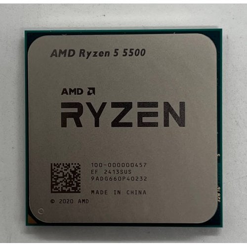 Процесор AMD Ryzen 5 5500 3.6(4.2)GHz 16MB sAM4 Tray (100-000000457) (Відновлено продавцем, 725044) купити з перевіркою сумісності: огляд, характеристики, ціна у Києві, Львові, Вінниці, Хмельницькому, Івано-Франківську, Україні | інтернет-магазин TELEMART.UA фото