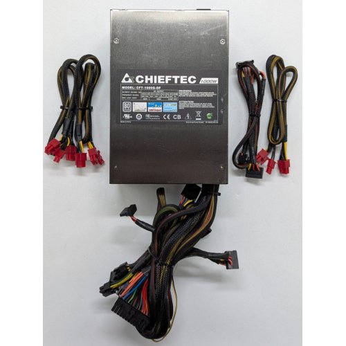 Блок живлення CHIEFTEC 1000W (CFT-1000G-DF) (Відновлено продавцем, 725338) купити з перевіркою сумісності: огляд, характеристики, ціна у Києві, Львові, Вінниці, Хмельницькому, Івано-Франківську, Україні | інтернет-магазин TELEMART.UA фото