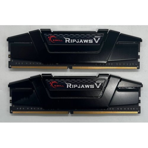 Купить Озу G.Skill DDR4 16GB (2x8GB) 4000Mhz Ripjaws V Black (F4-4000C18D-16GVK) (Восстановлено продавцом, 725375) с проверкой совместимости: обзор, характеристики, цена в Киеве, Днепре, Одессе, Харькове, Украине | интернет-магазин TELEMART.UA фото