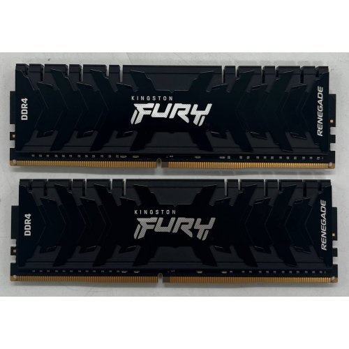 Купить Озу Kingston DDR4 32GB (2x16GB) 4000Mhz FURY Renegade Black (KF440C19RB1K2/32) (Восстановлено продавцом, 725377) с проверкой совместимости: обзор, характеристики, цена в Киеве, Днепре, Одессе, Харькове, Украине | интернет-магазин TELEMART.UA фото