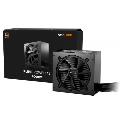 Блок живлення Be Quiet! Pure Power 12 1000W (BP005U2) купити з перевіркою сумісності: огляд, характеристики, ціна у Києві, Львові, Вінниці, Хмельницькому, Івано-Франківську, Україні | інтернет-магазин TELEMART.UA фото