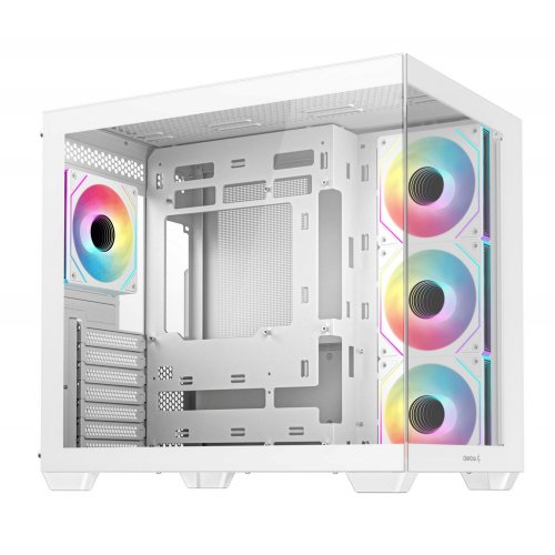 Корпус Deepcool CG530 4F Tempered Glass без БЖ (R-CG530-WHADA4-G-1) White купити з перевіркою сумісності: огляд, характеристики, ціна у Києві, Львові, Вінниці, Хмельницькому, Івано-Франківську, Україні | інтернет-магазин TELEMART.UA фото