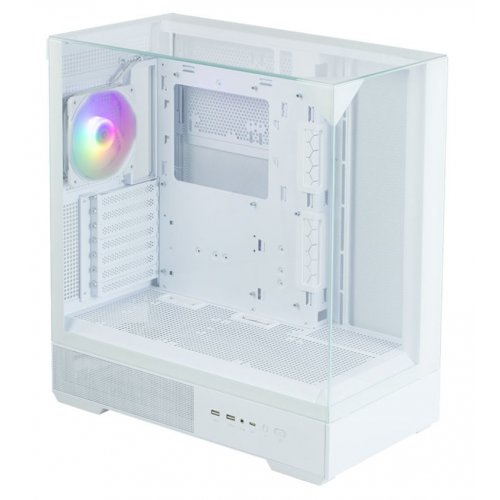 Корпус Zalman P40 Prism Tempered Glass без БЖ White купити з перевіркою сумісності: огляд, характеристики, ціна у Києві, Львові, Вінниці, Хмельницькому, Івано-Франківську, Україні | інтернет-магазин TELEMART.UA фото