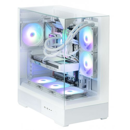 Корпус Zalman P40 Prism Tempered Glass без БЖ White купити з перевіркою сумісності: огляд, характеристики, ціна у Києві, Львові, Вінниці, Хмельницькому, Івано-Франківську, Україні | інтернет-магазин TELEMART.UA фото