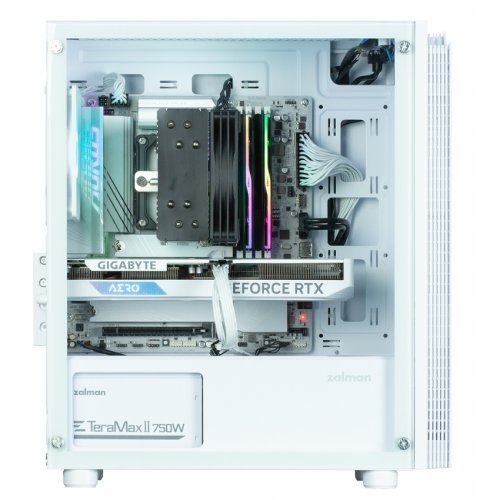 Корпус Zalman T4 Plus Tempered Glass без БЖ White купити з перевіркою сумісності: огляд, характеристики, ціна у Києві, Львові, Вінниці, Хмельницькому, Івано-Франківську, Україні | інтернет-магазин TELEMART.UA фото