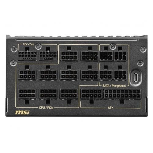 Блок живлення MSI MEG 1600W PCIE5 (Ai1600T PCIE5) купити з перевіркою сумісності: огляд, характеристики, ціна у Києві, Львові, Вінниці, Хмельницькому, Івано-Франківську, Україні | інтернет-магазин TELEMART.UA фото