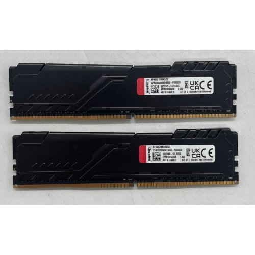 Купить Озу Kingston DDR4 32GB (2x16GB) 3600Mhz FURY Beast Black (KF436C18BBK2/32) (Восстановлено продавцом, 725825) с проверкой совместимости: обзор, характеристики, цена в Киеве, Днепре, Одессе, Харькове, Украине | интернет-магазин TELEMART.UA фото