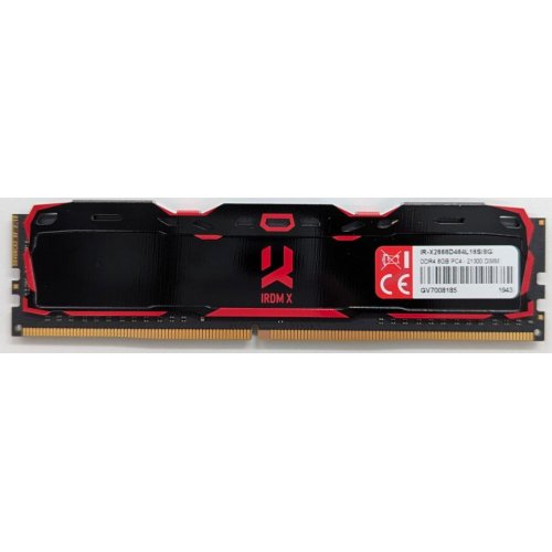 Купить Озу GoodRAM DDR4 8GB 2666Mhz IRDM X Black (IR-X2666D464L16S/8G) (Восстановлено продавцом, 726454) с проверкой совместимости: обзор, характеристики, цена в Киеве, Днепре, Одессе, Харькове, Украине | интернет-магазин TELEMART.UA фото