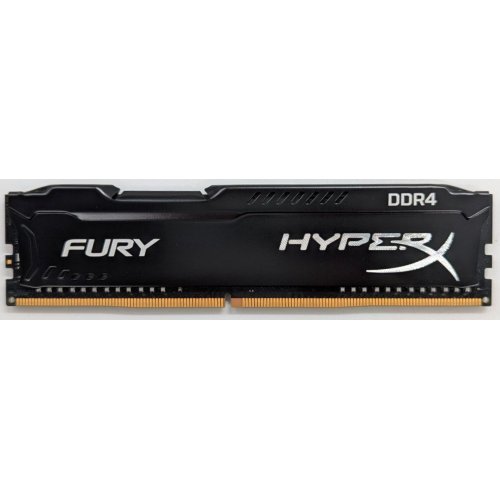 Купить Озу HyperX DDR4 8GB 3200Mhz Fury Black (HX432C18FB2/8) (Восстановлено продавцом, 726455) с проверкой совместимости: обзор, характеристики, цена в Киеве, Днепре, Одессе, Харькове, Украине | интернет-магазин TELEMART.UA фото