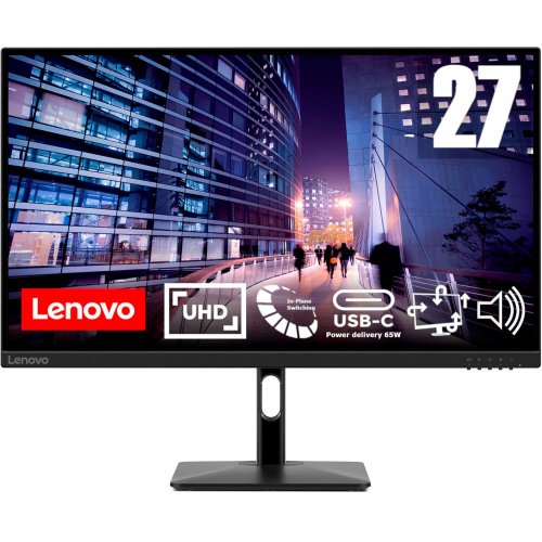 Купити Монітор Lenovo 27" N27p (67C3GAC4UA) Black - ціна в Києві, Львові, Вінниці, Хмельницькому, Франківську, Україні | інтернет-магазин TELEMART.UA фото