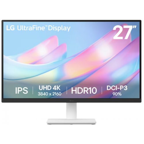 Купити Монітор LG 27" 27US500-W White - ціна в Києві, Львові, Вінниці, Хмельницькому, Франківську, Україні | інтернет-магазин TELEMART.UA фото