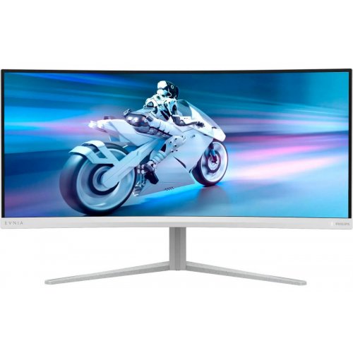 Купити Монітор Philips 34" 34M2C5501A/00 White - ціна в Києві, Львові, Вінниці, Хмельницькому, Франківську, Україні | інтернет-магазин TELEMART.UA фото