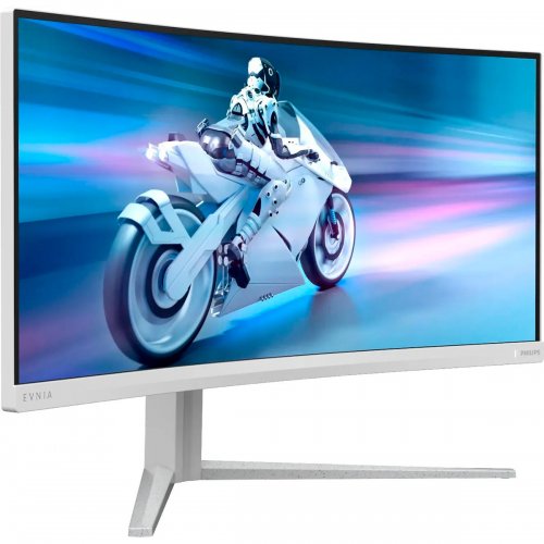 Купити Монітор Philips 34" 34M2C5501A/00 White - ціна в Києві, Львові, Вінниці, Хмельницькому, Франківську, Україні | інтернет-магазин TELEMART.UA фото