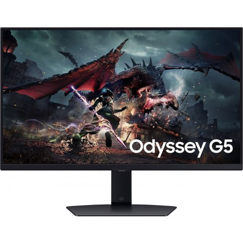 Купити Монітор Samsung 27" Odyssey G5 G50D (LS27DG502EIXCI) Black - ціна в Києві, Львові, Вінниці, Хмельницькому, Франківську, Україні | інтернет-магазин TELEMART.UA фото