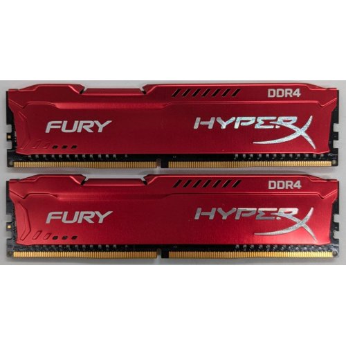 Купить Озу Kingston DDR4 16GB (2x8GB) 3466Mhz HyperX Fury Red (HX434C19FR2K2/16) (Восстановлено продавцом, 726695) с проверкой совместимости: обзор, характеристики, цена в Киеве, Днепре, Одессе, Харькове, Украине | интернет-магазин TELEMART.UA фото