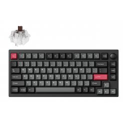 Клавіатура Lemokey P1 Pro 84 Key RGB Hot-Swap Keychron Super Brown (P1P-M3-UA) Carbon Black