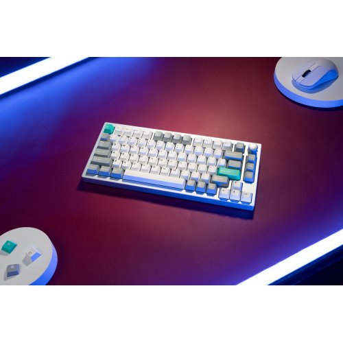 Купить Клавиатура Lemokey P1 Pro 84 Key RGB Hot-Swap Keychron Super Brown (P1P-X3-UA) Space Silver - цена в Харькове, Киеве, Днепре, Одессе
в интернет-магазине Telemart фото