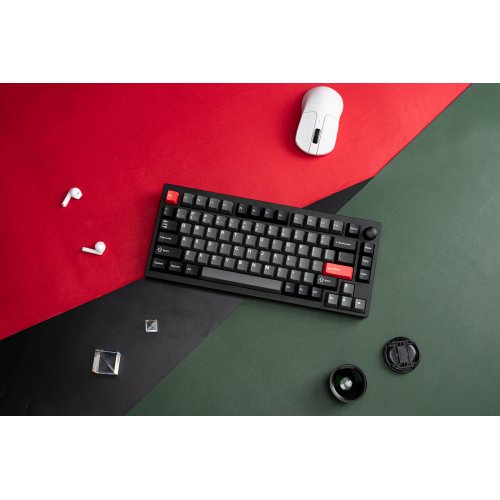 Купить Клавиатура Lemokey P1 Pro 84 Key RGB Hot-Swap Keychron Super Red (P1P-M1-UA) Carbon Black - цена в Харькове, Киеве, Днепре, Одессе
в интернет-магазине Telemart фото