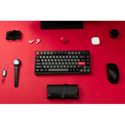 Купить Клавиатура Lemokey P1 Pro 84 Key RGB Hot-Swap Keychron Super Red (P1P-M1-UA) Carbon Black - цена в Харькове, Киеве, Днепре, Одессе
в интернет-магазине Telemart фото