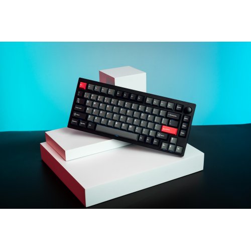 Купить Клавиатура Lemokey P1 Pro 84 Key RGB Hot-Swap Keychron Super Red (P1P-M1-UA) Carbon Black - цена в Харькове, Киеве, Днепре, Одессе
в интернет-магазине Telemart фото