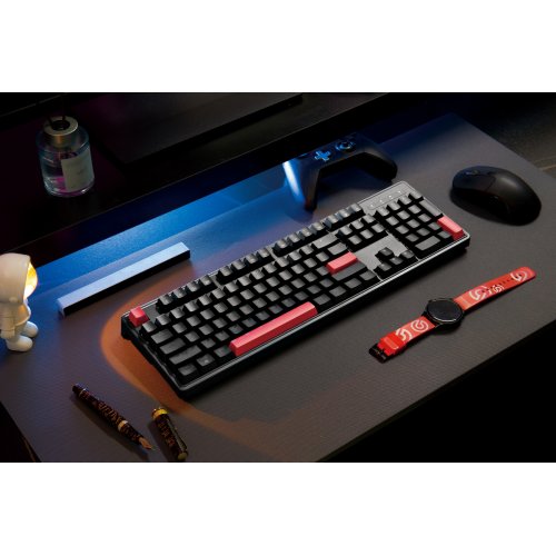 Купить Клавиатура Lemokey X3 87 Key RGB Hot-Swap Keychron Red (X3-H1-UA) Black - цена в Харькове, Киеве, Днепре, Одессе
в интернет-магазине Telemart фото