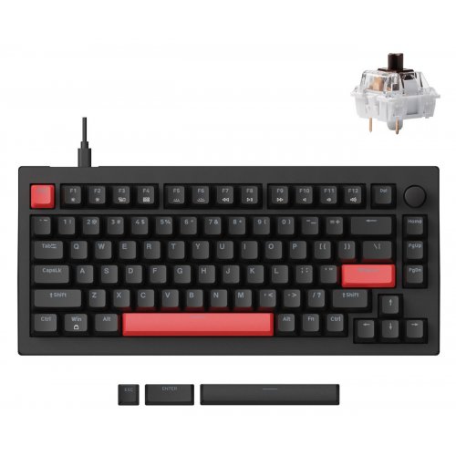 Купить Клавиатура Lemokey X4 84 Key Red Led Keychron Brown (X4-A3-UA) Black - цена в Харькове, Киеве, Днепре, Одессе
в интернет-магазине Telemart фото