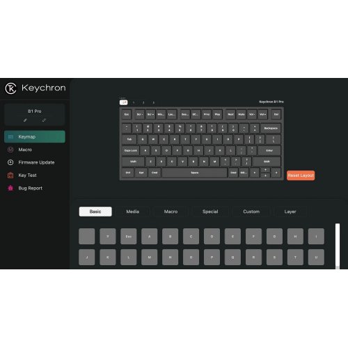 Купити Клавіатура Keychron B1 Pro Ultra-Slim (B1P-K1-UA) Space Gray - ціна в Києві, Львові, Вінниці, Хмельницькому, Франківську, Україні | інтернет-магазин TELEMART.UA фото