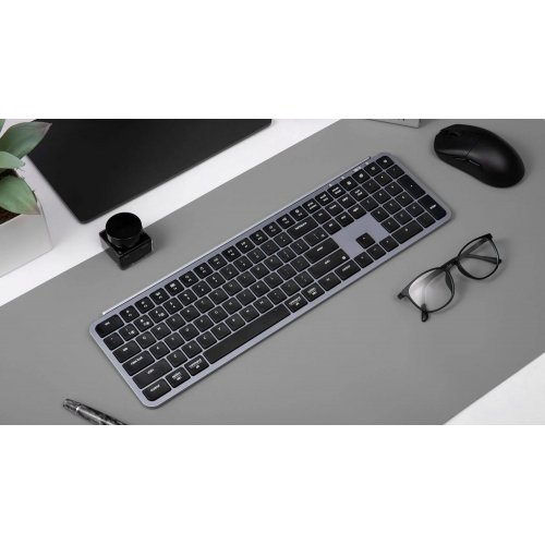 Купити Клавіатура Keychron B6 Pro Ultra-Slim (B6P-K1-UA) Space Gray - ціна в Києві, Львові, Вінниці, Хмельницькому, Франківську, Україні | інтернет-магазин TELEMART.UA фото