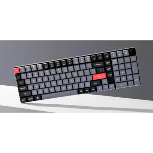 Купити Клавіатура Keychron K17 Pro 100 Key RGB Hot-swap Gateron MX 2.0 Blue (K17P-H2-UA) Black - ціна в Києві, Львові, Вінниці, Хмельницькому, Франківську, Україні | інтернет-магазин TELEMART.UA фото