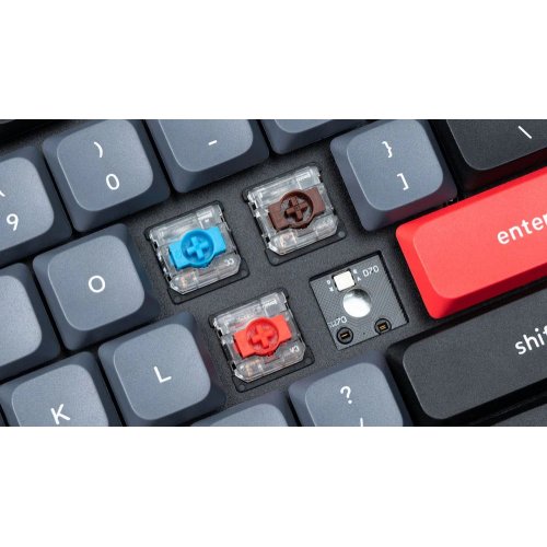 Купити Клавіатура Keychron K17 Pro 100 Key RGB Gateron MX 2.0 Brown (K17P-B3-UA) Black - ціна в Києві, Львові, Вінниці, Хмельницькому, Франківську, Україні | інтернет-магазин TELEMART.UA фото