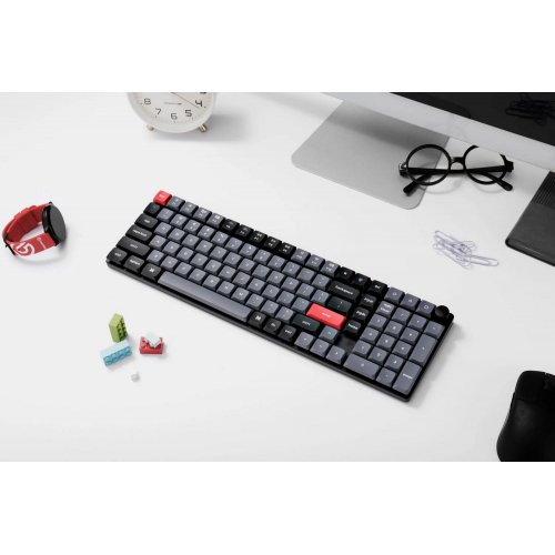 Купити Клавіатура Keychron K17 Pro 100 Key RGB Gateron MX 2.0 Brown (K17P-B3-UA) Black - ціна в Києві, Львові, Вінниці, Хмельницькому, Франківську, Україні | інтернет-магазин TELEMART.UA фото