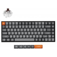 Клавіатура Keychron K2 Max 84 Key White Led Keychron Super Brown (K2M-A3-UA) Black