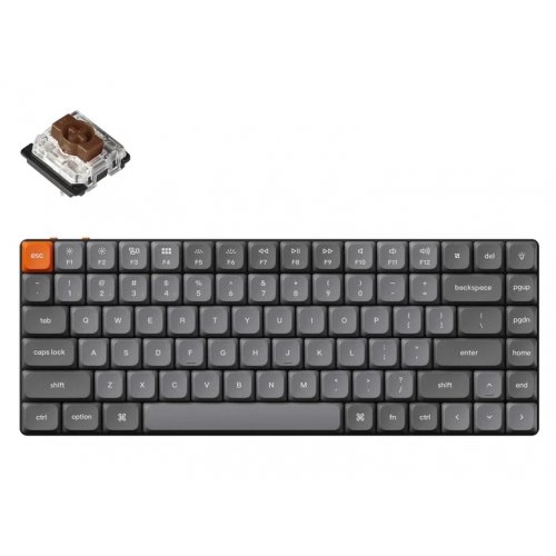 Купить Клавиатура Keychron K3 Max 84 Key White Led Gateron MX 2.0 Brown (K3M-A3-UA) Black - цена в Харькове, Киеве, Днепре, Одессе
в интернет-магазине Telemart фото