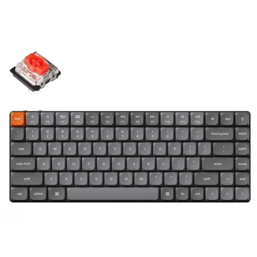 Купити Клавіатура Keychron K3 Max 84 Key RGB Gateron MX 2.0 Red (K3M-B1-UA) Black - ціна в Києві, Львові, Вінниці, Хмельницькому, Франківську, Україні | інтернет-магазин TELEMART.UA фото