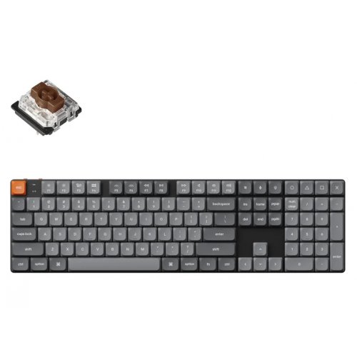 Купить Клавиатура Keychron K5 Max 104 Key RGB Hot-Swap Gateron MX 2.0 Brown (K5M-H3-UA) Black - цена в Харькове, Киеве, Днепре, Одессе
в интернет-магазине Telemart фото